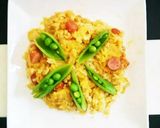 レンジで簡単　チャーハン風卵かけご飯♪作り方9写真