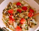 ごま油が効いてる！しめじと白菜の中華炒め作り方5写真
