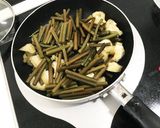 蕨と筍と油揚げの煮物作り方4写真