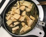 蕨と筍と油揚げの煮物作り方6写真