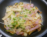 簡単！筍と桜えびのベーコンダシ風味炒め作り方4写真