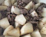 ピリ辛牛肉大根煮作り方4写真