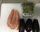 鶏ささみと茄子のサッパリサラダ作り方1写真