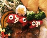 こどもの日 赤ピーマンでこいのぼり簡単作り方3写真