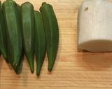 簡単！常備菜や副菜◎長芋とオクラの酢の物作り方1写真