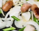 ソーセージソース焼きそば☆ニンニクの芽入作り方2写真