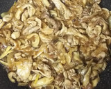 きのこと豚切り落とし肉のしょうが焼き作り方9写真