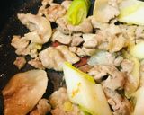 豚こまぎれ肉と長ネギのパスタ作り方2写真