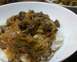 牛スジ細切り丼。作り方8写真