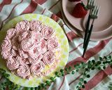 簡単！母の日♪お花の苺レアチーズケーキ作り方9写真