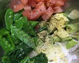 絹さやとアボカドトマトのイタリアンサラダ作り方7写真