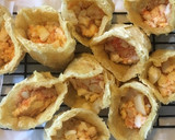 はんぺん明太子たまごで油揚げの巾着揚げ作り方8写真