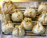 はんぺん明太子たまごで油揚げの巾着揚げ作り方9写真