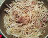 豚肉ともやしのごまダレ炒め物作り方4写真
