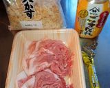 豚肉ともやしのごまダレ炒め物作り方1写真