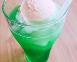 メロンソーダ フロート作り方4写真