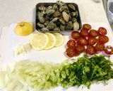 あさりとセロリのイタリアントマトソテー♬作り方2写真
