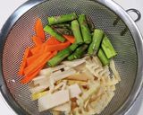 春野菜と豚肉のオイスター炒め作り方1写真