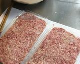 ハンバーグ 子供の日 リボン ハム 記念作り方2写真