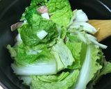 白菜とベーコンのクリームスープ☆作り方3写真
