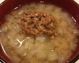 納豆とすりおろし蓮根の、トロトロ味噌汁！作り方5写真