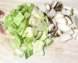 エリンギと豚肉で絶品ガリマヨスパゲッティ作り方1写真