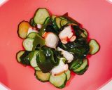 簡単♡たこときゅうりとわかめの酢の物作り方4写真