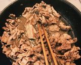 豚こまと万能ネギ、キャベツの和風パスタ♪作り方1写真