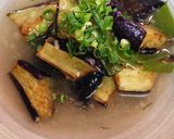 ナス素揚げ・肉うどんの出汁あんかけ作り方6写真
