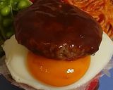 【肉バーガー】簡単ハンバーグ目玉焼きのせ作り方3写真