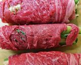 たっぷりタケノコ・小松菜の肉巻き作り方2写真