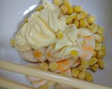 チーかまとコーンのトースト♪作り方2写真