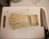 えのきだけと溶き卵のお味噌汁作り方2写真