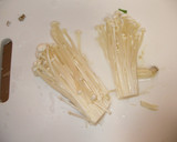 えのきだけと溶き卵のお味噌汁作り方3写真