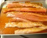 焼き肉のタレで韓国風のり巻き（まぐろ）作り方1写真