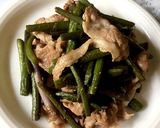 ♪しどけと豚肉の油炒め♪おひたしも♡作り方4写真