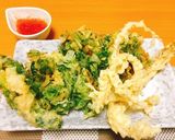 パクチーの根の天ぷらとパクチーのかき揚げ作り方12写真