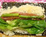 焼き肉のタレで韓国風のり巻き（まぐろ）作り方4写真