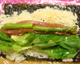 焼き肉のタレで韓国風のり巻き（まぐろ）作り方4写真