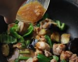 簡単♫鶏もも肉となすの味噌炒め作り方4写真