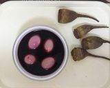 ビーツでピンクの鮮やかゆで玉子作り方2写真