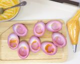 ビーツでピンクの鮮やかゆで玉子作り方3写真