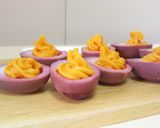 ビーツでピンクの鮮やかゆで玉子作り方4写真