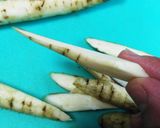 簡単♪手羽元&新ゴボウ&大根のコトコト煮作り方1写真