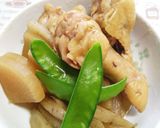 簡単♪手羽元&新ゴボウ&大根のコトコト煮作り方9写真