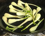 島らっきょうのにんにく油焼き!作り方1写真
