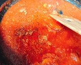 冷凍帆立とカニ缶のトマトクリームパスタ作り方5写真