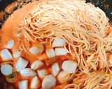 冷凍帆立とカニ缶のトマトクリームパスタ作り方12写真