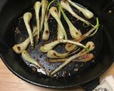 島らっきょうのにんにく油焼き!作り方5写真