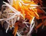 簡単♡豚肉と野菜のごま油炒め♡作り方3写真